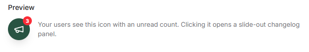 Recaip notification trigger icon with red unread count badge